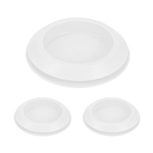 Unique Bargains Silicone Waterproof Durable Shock Absorption Mechanical Fasteners White - 1 of 4