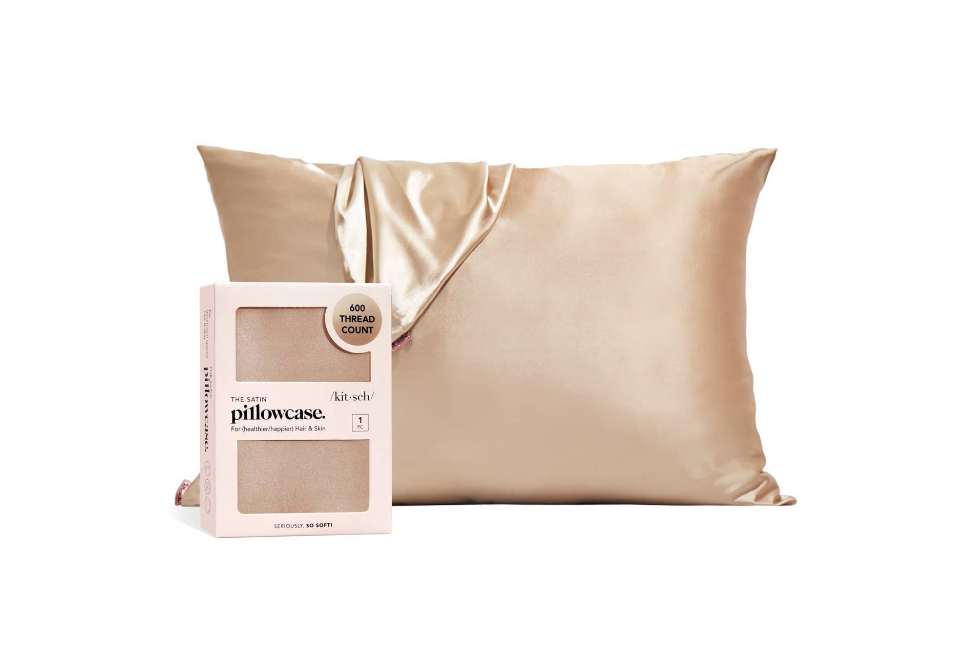Kitsch Queen Size Satin Standard Pillowcase Thread Count "600"