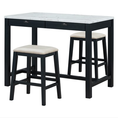 3pcs black