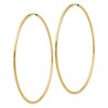 Black Bow Jewelry 1.5mm x 72mm 14k Yellow Gold Polished Endless Tube Hoop Earrings - 2 of 4