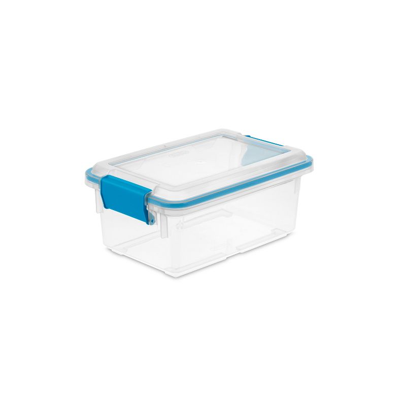 Sterilite Multipurpose 7.5 Quart Clear Plastic Storage Container Tote Box with Secure Latching Lids for Home and Office Organization, 2 of 5