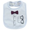 Little Treasure Baby Boy Bodysuit, Pant and Bib, Glasses - 2 of 4