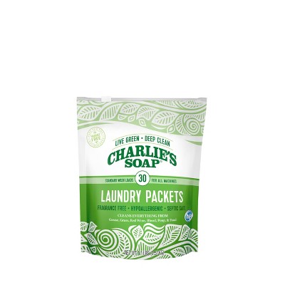 Charlie's Soap Laundry Detergent Powder Packets - 30ct