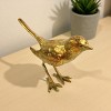 Slickblue Decorative Bird Figurine, Cast Iron with Gold Leaf Detail, Standing Sculpture, 8"x2.75"x4.75" - 3 of 3