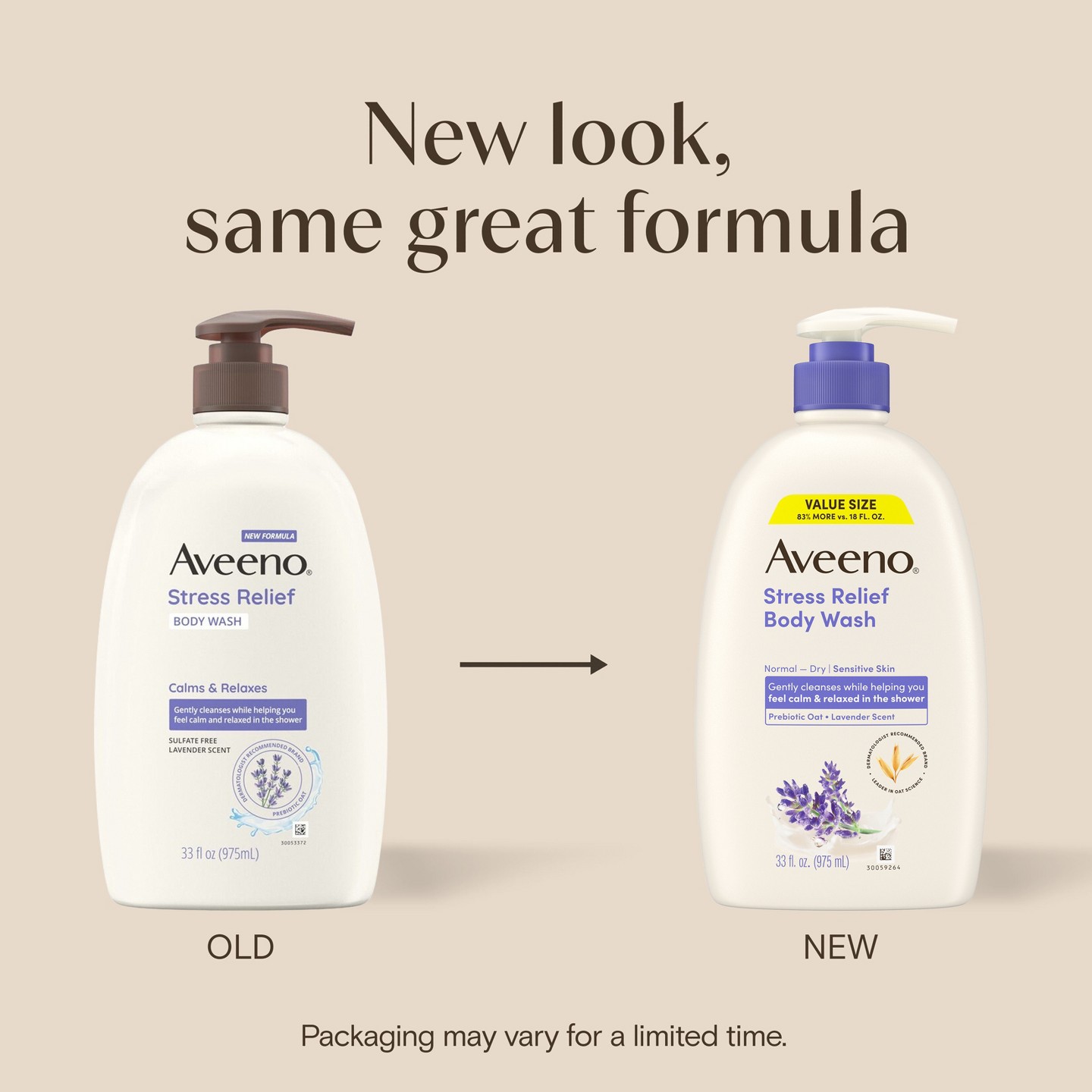 Гель для душа Aveeno Stress Relief с лавандой и ромашкой, 33 oz, цвет: Лавандовый — фото 2