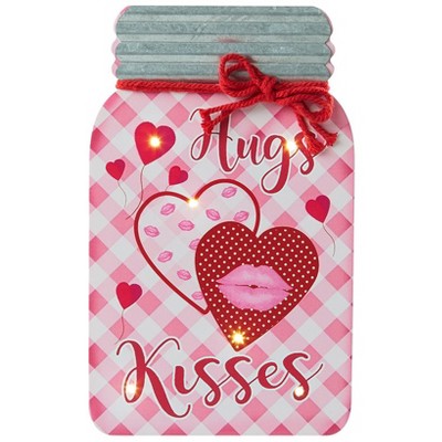 The Lakeside Collection Lighted Mason Jar Wall Plaques