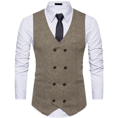 men's sleeveless suit jacket