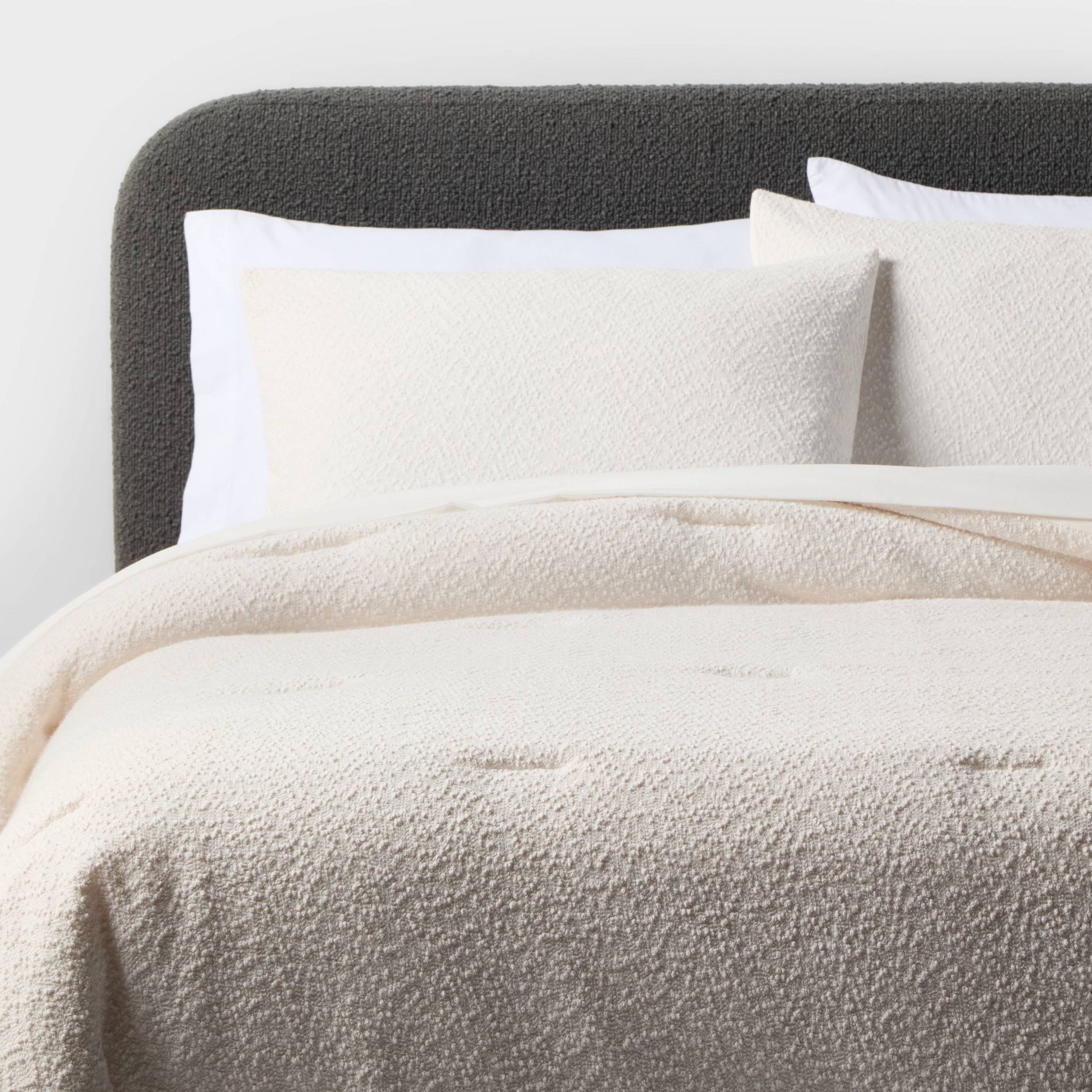 King Boucle Comforter Set Ivory - Threshold™