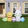 Gemmy Airblown Inflatable Easter Collection Scene, 4.5 ft Tall, White - 4 of 4