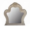 Royal Hampton Vanity Mirror, 46x46, Scrolled Carved Classic Details, White Wood - 3 of 4