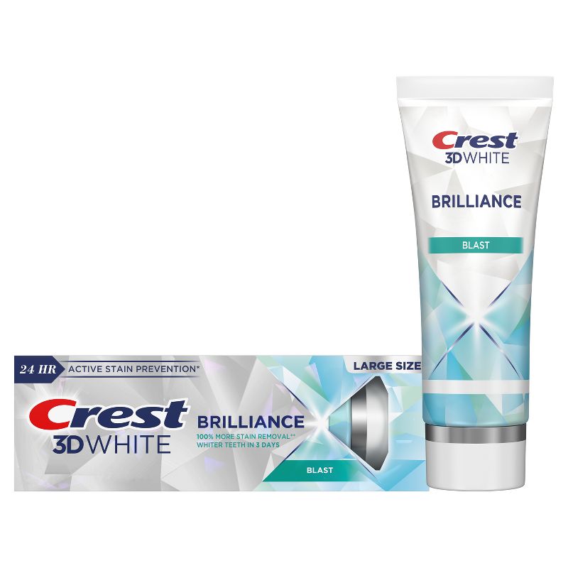 Crest 3D White Brilliance Blast Toothpaste - 4.6oz, 1 of 8