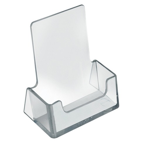 Acrylic Business Card Holder : Keepsake Gifts Acrylic Business Card Holder Crystalplus Com - Slide custom printed graphics in the back sides of the sign holder for fast changes.