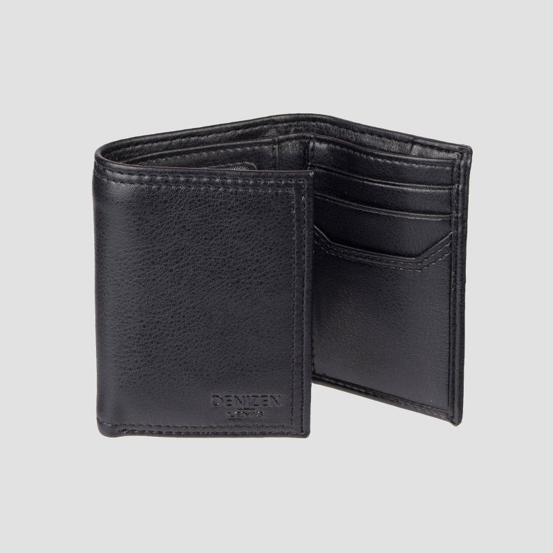 DENIZEN&#174; from Levi&#39;s&#174; RFID Trifold with Zipper Pocket Wallet - Black, 3 of 5