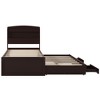 NicBex Full Size Modern Pine Platform Bed with Trundle, Storage Headboard and 3 Drawers for Bedroom - 3 of 4