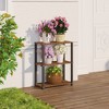 HOMLUX 2/3/4 Tier Plant Stand Flower Pot Shelf Wood Design Display Rack Side Table - 3 of 4