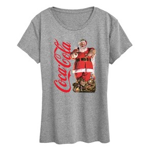Women's - Coca-Cola - Vintage Santa With Presents Short Sleeve Graphic T-Shirt - 1 of 4