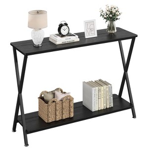 Narrow Console Table – Tier Storage Shelf Sofa Table (for Living Room/Hallway/Bedroom) - 1 of 4