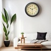 REGALWOVEN Rustic Style Battery Operated Silent Non-Ticking Wall Clock 12 Inches - 3 of 4