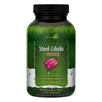 irwin naturals Steel-Libido for Women Dietary Supplement Liquid Softgels - 75ct