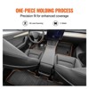 VEVOR Automotive Floor Mats, Fits for Tesla Model Y 2021-2024, 3 pcs Front and 2nd Row Liners, All Weather Custom Fit TPE Vehicle Floor Mats, Black - 4 of 4
