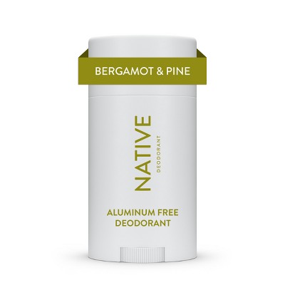 Native Deodorant for Men & Women - Bergamot & Pine - Aluminum Free - 2.65oz