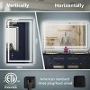 LED Bathroom Mirror Rectangle Mirror With Light Toilet Mirror With Adjustable LED Color Temperatures,Anti-Fog,Wall Mounted Mirror-The Pop Home - 4 of 4