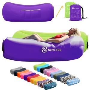 Nevlers Tear-Resistant Inflatable Loungers - Pack of 2 - 1 of 4