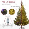 FURNIinspire Artificial Trees 7ft Prelit Artificial Christmas Tree With Tips, Tall Slim Artificial Tree Decor For Home, Green, 50.4"*50.4"*88.6" - 4 of 4