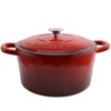 Crock Pot Artisan 7 Quart Round Cast Iron Dutch Oven In Scarlet Red : Target