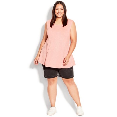 Avenue Women's Plus Size Fit N Flare Tank