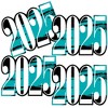 Big Dot of Happiness 2025 Teal Graduation Decorations - DIY Party Essentials - Set of 20 - 2 of 4
