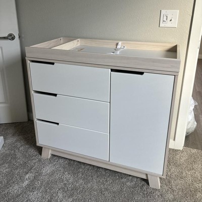 Dresser with changing table, Baby changing table with drawers », Leander