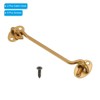 Unique Bargains Carbon Steel Carbon Steel Hook Eye Latch 2 Pcs with 8 Screws - 3 of 4
