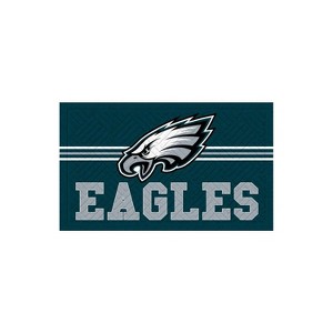 Evergreen NFL Philadelphia Eagles Embossed Mat Cross Hatch Indoor and Outdoor Doormat - 1 of 4