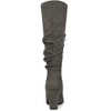 Allegra K Women's Winter Pointed Toe Chunky Heel Knee High Dress Boots - 3 of 4