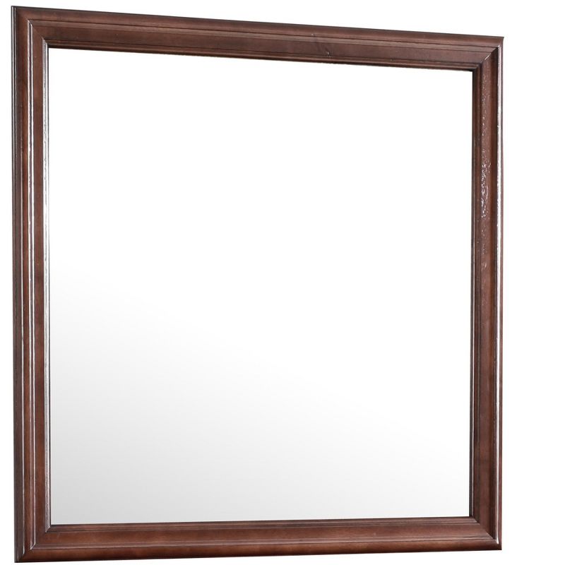 Passion Furniture 38 in. x 38 in. Classic Square Wood Framed Dresser Mirror, 2 of 8