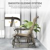 Outdoor Glider Chair Patio Glider Swing Chair with Mesh Seat, Steel Frame for Backyard, Garden, Porch - 4 of 4