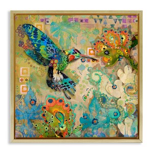 Stupell Industries Boho Hummingbird Pattern, 18" x 18" - 1 of 4