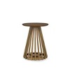 CAVINAS Round Coffee Table, Solid Wood Tray Tables, Modern Nordic Style Center Table for Living Room, Bedroom - 3 of 4