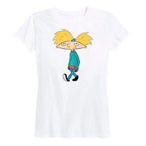 Women's - Hey Arnold! - Distressed Arnold Short Sleeve Graphic T-Shirt - 1 of 4