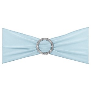 Unique Bargains Polyester Wedding Decoration Stretch Chair Sashes Bows 10 Pcs - 1 of 4