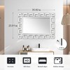 Airsurfer 24" x 36'' Modern Mirror Wall Hollow Square Hanging Decorative Mirror For Bathroom Living Room Entrance - 4 of 4