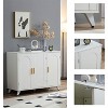 NicBex Accent Buffet Cabinet with Storage Modern Sideboard Cabinet Console Table with 3 Doors and Removable Shelves for Living Room - 2 of 4