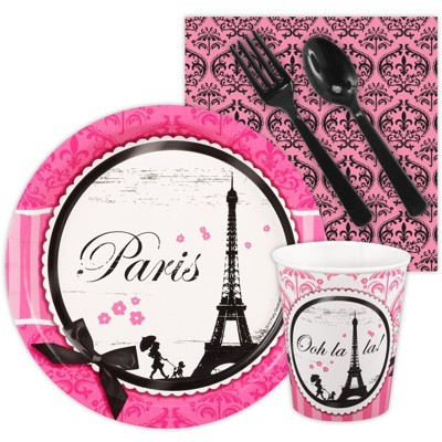 16ct Paris Damask Snack Party Pack