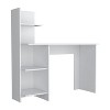 NicBex Home Office Desk 47.2" W Modern Writing Desk with 4-Tier Open Storage Bookshelves and Wooden Frame for Office, Study, Living Room - 3 of 4