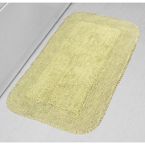 Home Weavers Inc Set of 4 Waterford Collection Yellow Cotton Tufted Bath Rug Set - Home Weavers