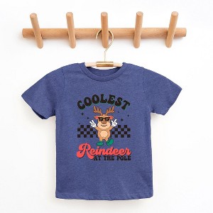 The Juniper Shop Coolest Reindeer At The Pole Toddler Short Sleeve Tee - 1 of 3