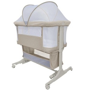 Movable Bedside Crib Bedding for Newborns, Spliced Large Bed, Co-Sleeping for Mother and Baby, Night Care, Anti-Fall, Multifunctional - 1 of 1