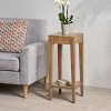 Vynxaria Outdoor  PLANT STAND All Weather small Coffee Table for Garden Yard Patio Deck Balcony Shed Front Porch - 3 of 4