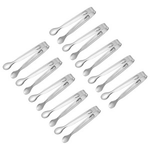 Unique Bargains Stainless Steel Mini Versatile Serving Tongs for Desserts and Appetizers - 1 of 4